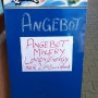 Angebotstafel die für Mixery LOMEN wirbt