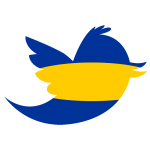 IKEA style colored Twitter Bird