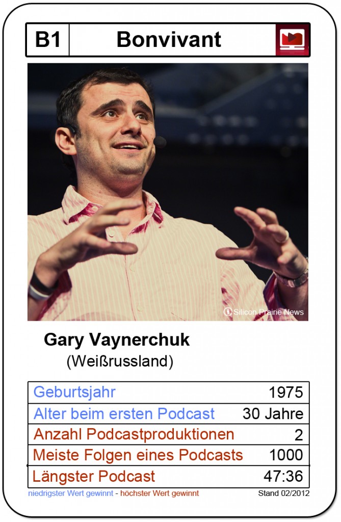 Quartettkarte Gary Vaynerchuk