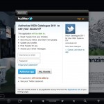 In App Authentifizierungs Screen der Twitter App